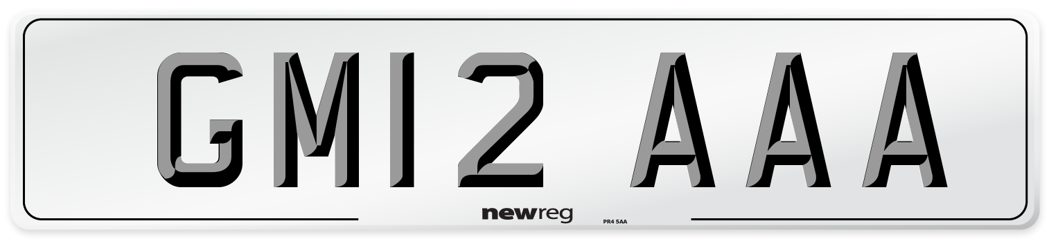 GM12 AAA Number Plate from New Reg